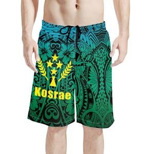カスタムパシフィックアイランドスタイルメンズショートパンツKosrae Marshallプリントドローストリングメンズショーツビーチスポーツカジュアルに適しています - Product Image 4