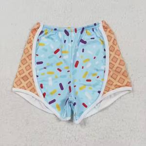 Shorts para Bebé Niña en 3 Colores, Diseño de Goteo de Helado, Shorts de Yoga para Niños, Shorts de Verano - Product Image 3