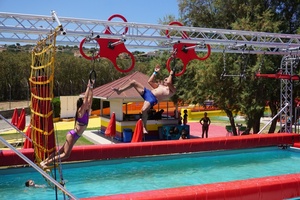 Phiêu lưu công viên Tập Thể Dục Đào Tạo thiết bị tập thể dục giàn cấu trúc cho American NINJA CHIẾN BINH trở ngại khóa học trẻ em người lớn - Product Image 5