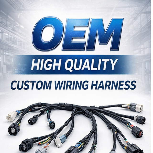 OEM ODM Custom Automotive Engine Wiring Harness Assembly Auto Cable Harness with Waterproof Connectors