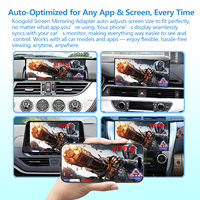 Kabelloser CarPlay-Adapter für iOS Android Auto mit Type-C-Anschluss Fernbedienung & GPS Video-Wiedergabe Dex Multifunktional Tragbar