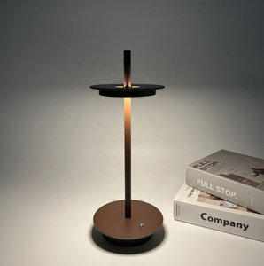 Hiện đại có thể sạc lại kiểu dáng đẹp không dây <span class=keywords><strong>USB</strong></span> sạc bàn di động ánh sáng không dây môi trường xung quanh pin hoạt động dẫn đèn bàn - Product Image 5