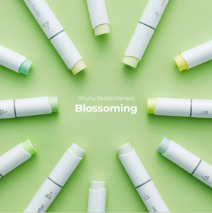 <span class=keywords><strong>Ohuhu</strong></span> Honolulu 48 Nuevos colores pastel-Blossoming Alcohol Dual Tips Marcadores de arte, cepillo y cincel - Product Image 4