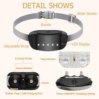 Hunde rinden halsband Automatisch mit Beep Vibration E-Schock Wiederauf lad bares Rinden halsband mit verstellbarem 5-empfindlichem Bellen halsband