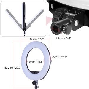 Éclairage professionnel, lampe à anneau LED <span class=keywords><strong>Tik</strong></span> <span class=keywords><strong>Tok</strong></span> de 18 pouces, 96 W, lumière lunaire pour les cils, salon de beauté, tatouage et maquillage - Product Image 3