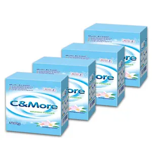 5kg Paper box packing with handle concentrated Detergent biodegradable Strong cleaning Detergent bulk detergent powder