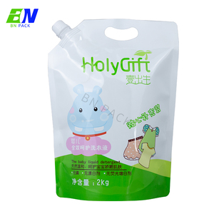 Bolsa esquinera de alta capacidad con mango, bolsas de recarga de líquido para sannitizante de mano - Product Image 6