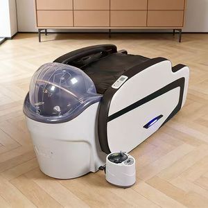 K Fully automatic intelligent electric massage hair washing head therapy bed barbershop beauty bed steam therapy - Product Image 6