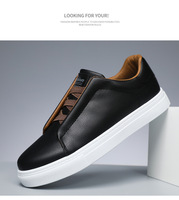 Nouveauté : baskets basses pour hommes, couleur unie, confortables, antidérapantes, résistantes à l'usure, chaussures de sport décontractées pour hommes
