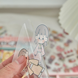 Kawaii ชุดสติกเกอร์ตกแต่งสัตว์เลี้ยง,100แผ่นสติกเกอร์การ์ตูนน่ารักวางแผนสมุดติดรูป DIY สำหรับเครื่องเขียนไดอารี่เด็ก - Product Image 5