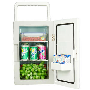 Petit mini réfrigérateur pour camion aliments chambre 16L <span class=keywords><strong>12V</strong></span> <span class=keywords><strong>220V</strong></span> avec chargeurs AC/DC maison voiture mini réfrigérateur cosmétique - Product Image 5