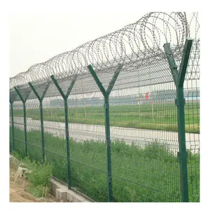 358 Security Fence Customized Wire Mesh Fencing Airport Prison Fence Welded Panel Anti Climb Security 358 Fence