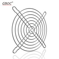 Grille de protection industrielle GBOC 125 mm en fil métallique argenté pour ventilateur axial de refroidissement 12,5 cm (4,92 pouces)