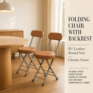 Sedia Pieghevole in Metallo con Seduta in PU dal Design Moderno, con Cuscino Spesso, <span class=keywords><strong>per</strong></span> Interni ed Esterni, Arredamento <span class=keywords><strong>per</strong></span> <span class=keywords><strong>Soggiorno</strong></span> - Product Image 2