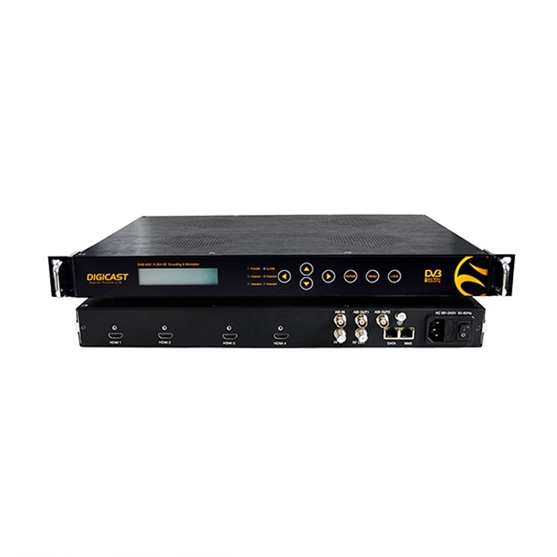 4 canaux HDM ITo RF Modulateur DVB T Modulateur De TÉLÉVISION PAR Câble DVB-T DVB-C ATSC Modulateur D'encodeur