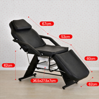 Silla de Tatuaje Facial con Color Personalizado, Ajustable 180° °   Camilla de Masaje Plana para Salón de Belleza
