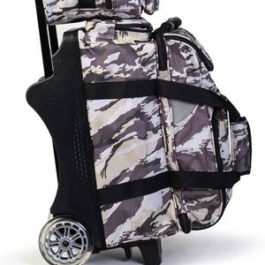 Bolsa de Bolos Doble con Ruedas de Primera Calidad de Fábrica BSCI, con Compartimento Grande Separado para Zapatos de Bolos y Asa Retráctil - Product Image 1