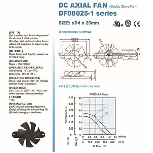 <span class=keywords><strong>Ventilador</strong></span> para Cocina de Inducción AM8025H12ZB, 80x80x25mm, 12v 18v, <span class=keywords><strong>Ventilador</strong></span> de Refrigeración DC 8025 - Product Image 5