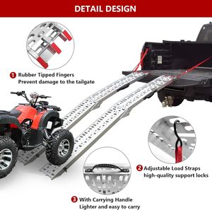 Rampes pliantes en alliage d'aluminium pour <span class=keywords><strong>moto</strong></span> et VTT pour camionnette - Product Image 4