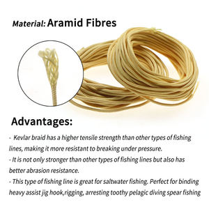 Ligne de pêche tressée en <span class=keywords><strong>Kevlar</strong></span> à âme creuse 12x 16x, ligne d'assistance tressée pour la mise à la quille, le ligaturage, le jigging, accessoires pour hameçons, fibres d'aramide - Product Image 4