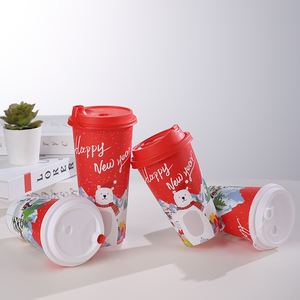 Gobelets anti-fuite pour le Nouvel An à l'effigie d'un ours polaire |   Parfait pour les fêtes de fin d'année, les cafés et les plats à emporter - Product Image 3