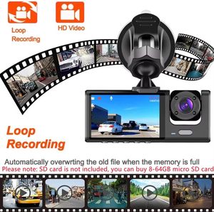 Cámara de Coche con Pantalla de 2.0 Pulgadas, WIFI, Grabación Dual Delantera e Interior, con Audio, 1080P, Grabadora de Video de Seguridad para Vehículos - Product Image 3