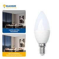 450 Lumen Ra80 Dimmbare Wohnbereich-Innenbeleuchtung PVC LED-Kerzenlampe E14 C37 25000 Stunden Lebensdauer 2 Jahre Garantie
