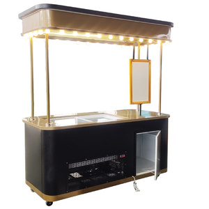 Hot Sales Trolley Freezers Mobile Popsicle Ice Cream Food Truck Push <b>Cart</b> Gelato Ice Cream <b>Cart</b> With Freezer - Product Image 4