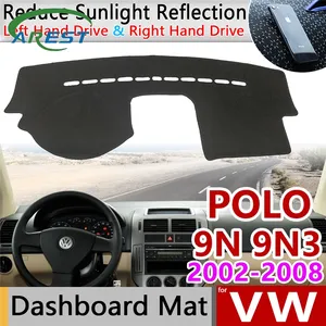 Voor Volkswagen Vw Polo MK4 2002 ~ 2008 9N 9N3 Anti-Slip Mat Dashboard Cover Pad Zonnescherm Dashmat Tapijt accessoires 2003 2007 2008