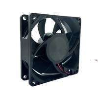 8025 8CM DC Axial Inverter Chassis Kipas Pendingin Senyap 80x80x25mm 12V 24V 48V untuk Radiator Printer 3D PSU