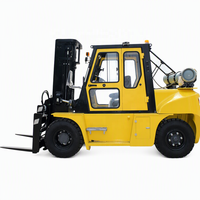 Chariot élévateur GPL robuste 7T pour extérieur, entrepôt, port, logistique, moteur KUBOTA Euro 5 à faibles émissions