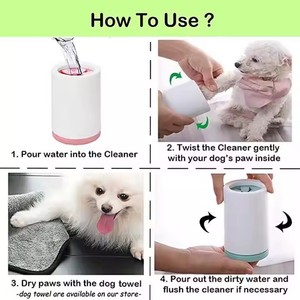 Commercio all'ingrosso portatile a 360 gradi per cani zampa di <span class=keywords><strong>cane</strong></span> rondella in Silicone morbido Pet Cleaner per cani e gatti Pet piede tazza di lavaggio - Product Image 6