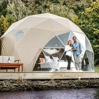 Tente Dôme Géodésique de Luxe Personnalisée pour Glamping, Hôtel, Chambre Ciel Étoilé, Camping en Plein Air, Hébergement, Fournisseur de Maisons pour Zones Scéniques