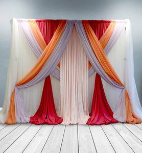 Heavy Duty Wedding Arch Decoration <strong>Pipe</strong> <strong>and</strong> <strong>Drape</strong> Set Adjustable <strong>Pipe</strong> <strong>Drape</strong> Backdrop Kit with Flight Case - Product Image 4