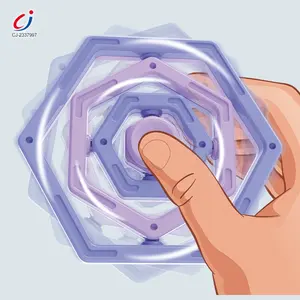 Hot toys new fingertips spiral fingers gyro fidget spinner hand toy relieves stress rotate fidget spinner 3d infinite flip gyro