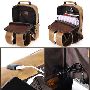 AndoBag - Mochilas para Portátil de Cuero Vacuno Genuino de 15.6 Pulgadas para Hombre, Bolso de Hombro de Cuero Crazy Horse para Viajes, Bolso de Mano de Gran Capacidad para el Trabajo, 1362 - Product Image 5