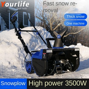 Soplador de Nieve Eléctrico Industrial de Empuje Manual, Pequeño, Verde, para Limpieza de Nieve en Caminos, Hogares, Escuelas e Invernaderos - Product Image 2