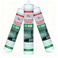 Scellant silicone acétique FENGJING de haute qualité, colle imperméable, adhésif 300 ml, pâte lisse à un composant pour application sur le verre