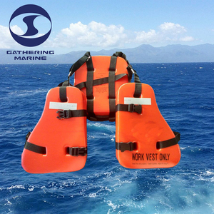 Gilet de sauvetage orange <span class=keywords><strong>en</strong></span> PVC, trois pièces, pour usage maritime / Gilet de sauvetage pour bateaux - Type de produit - Product Image 2