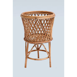 Maceta de suelo ligera de madera y ratán para plantas verdes grandes de bonsái, decoración del hogar para sala de estar y balcón, para interiores. - Product Image 2