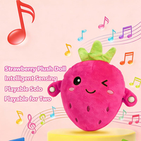Jouet en peluche musical interactif personnalisé pour bébé avec sons, activité sensorielle, apprentissage éducatif, cadeau pour enfant pour Noël et anniversaire