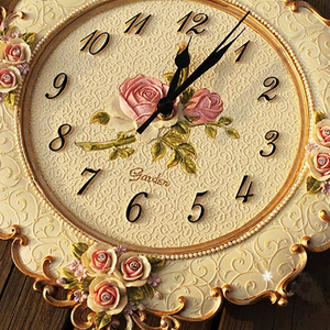 Su misura della decorazione della casa di <span class=keywords><strong>Grandi</strong></span> <span class=keywords><strong>Dimensioni</strong></span> Rosa Moda <span class=keywords><strong>Vintage</strong></span> Rustico Orologio <span class=keywords><strong>Da</strong></span> <span class=keywords><strong>Parete</strong></span> In Resina - Product Image 3