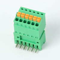 Bloc de bornes à ressort enfichable RS 2EDGKD vert, pas de 5,08 mm, 3,81 mm, connecteur à vis pour circuit imprimé 2-10 broches, PA66, 125 V, 5 A
