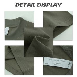 เสื้อยืดเด็กสไตล์ใหม่เสื้อยืดผ้าฝ้าย100% สำหรับเด็กเสื้อยืดโอเวอร์ไซส์สำหรับเด็กกำหนดโลโก้ได้เอง2024 - Product Image 3