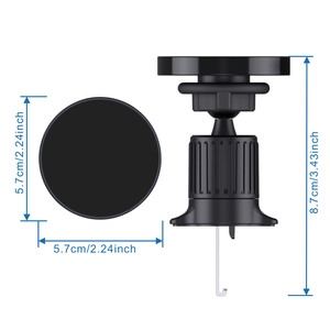 360 regolabile N52 forte magnete stabile in metallo gancio per auto magnetico supporto magnetico per telefono per presa d'aria auto - Product Image 2