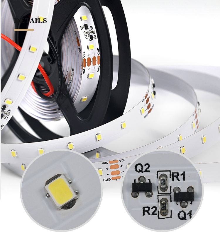 New Product CRI95 DC36V 8.8W 64leds/m 30m/reel SMD 2835 Flexible Led Strip and the Special Price