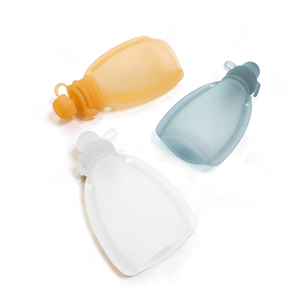 Silicone <b>Snack</b> Juice Squeeze Silicone Feeding Pouch Food <b>Bag</b> Reusable Baby Food Pouch Baby - Product Image 5