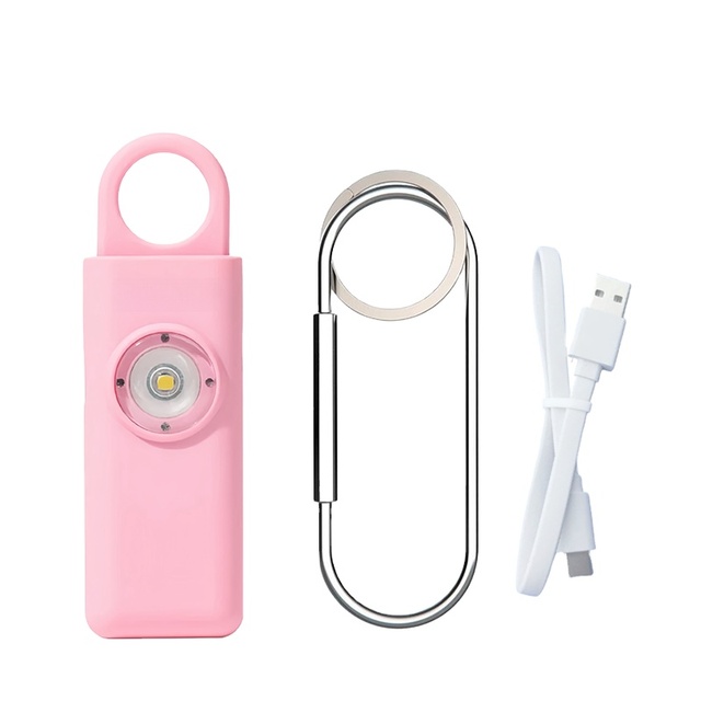 Portable 125db Rechargeable Personal Alarm Keychain for Women's Self Defence and Personal Safety