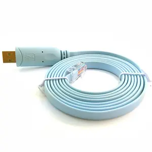 OEM 6FT Original FTDI FT232RL ZT213 Console Adapter USB Serial to RS232 RJ45 Cable CAT5 USB Cable For Routers