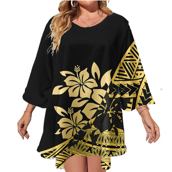 Personalised Polynesian Tribal Women Casual Shirt Unique Reggae LT14 main image 1
